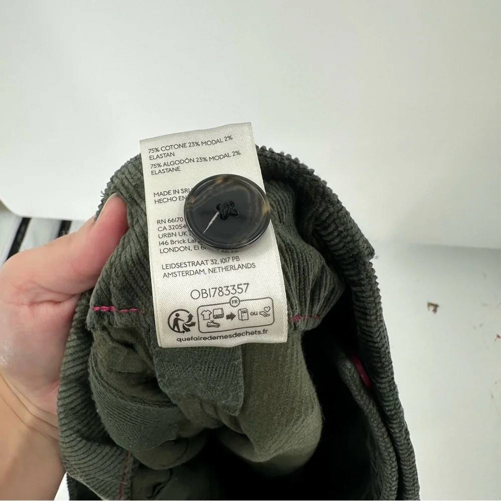 Anthropologie The Colette Corduroy Full-Length Wide-Leg Pants by Maeve Size 33T - Picture 7 of 7